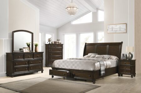 Lara Brown Storage Platform Bedroom Set