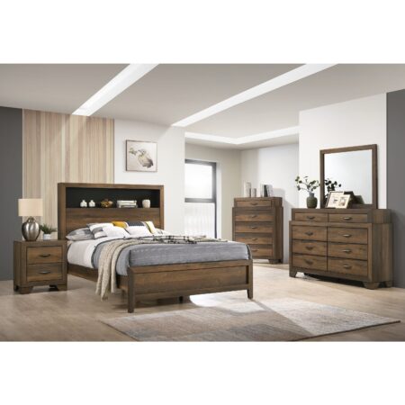 Krandall Brown Bookcase Bedroom Set